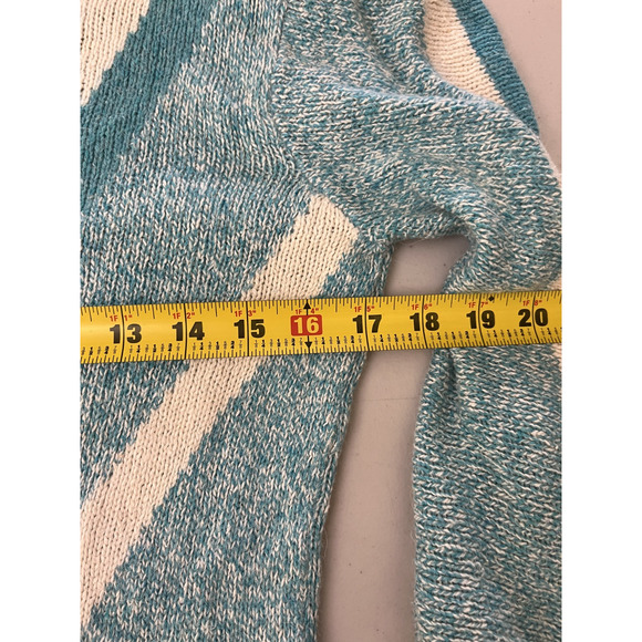 Vtg 80s 90s Angora Blend Sweater M Indie Preppy Chevron Y2K Grandma Eclectic - Picture 10 of 11